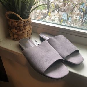 H&M lavender mules. NWOT.